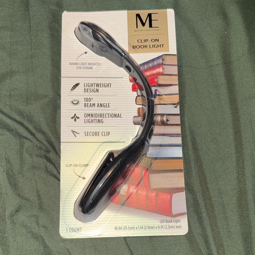 ME Clip-On Book Light - Black